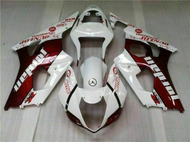 Beste GSXR 1000 K3 2003-2004 Verkleidung - Rot Weiß