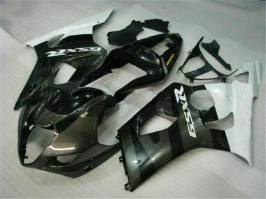 Beste GSXR 1000 K3 2003-2004 Verkleidungen - Weiß Schwarz