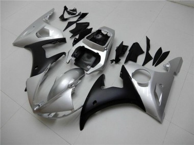 Beste R6 2003-2005 Verkleidungen - Silber Schwarz