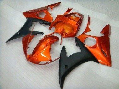 Beste R6 2003-2005 Verkleidungen - Orange Schwarz