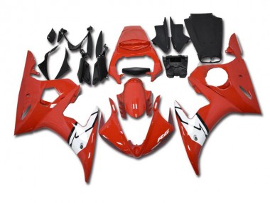 Beste R6 2003-2005 Verkleidungen - Rot Weiß