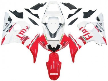 Beste R6 2003-2005 Verkleidungen - Weiß Rot Fiat