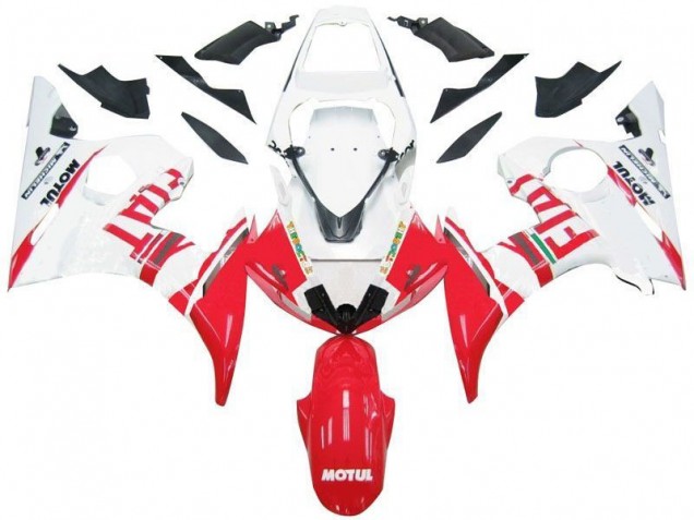 Beste R6 2003-2005 Verkleidungen - Weiß Rot Fiat Beste R6 2003-2005 Verkleidungen - Weiß Rot Fiat