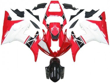 Beste R6 2003-2005 Verkleidungen - Rot Weiß Schwarz