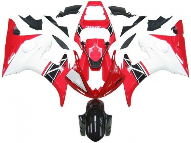 Beste R6 2003-2005 Verkleidungen - Rot Weiß Schwarz Beste R6 2003-2005 Verkleidungen - Rot Weiß Schwarz