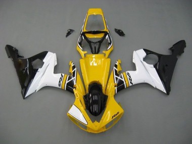 Beste R6 2003-2005 Verkleidungen - Gelb Weiß Schwarz
