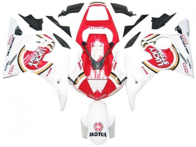 Beste R6 2003-2005 Verkleidungen - Weiß Rot Lucky Strike Beste R6 2003-2005 Verkleidungen - Weiß Rot Lucky Strike