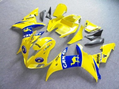 Beste R6 2003-2005 Verkleidungen - Gelb Blau Motul Camel