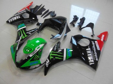 Beste R6 2003-2005 Verkleidungen - Grünes Monster