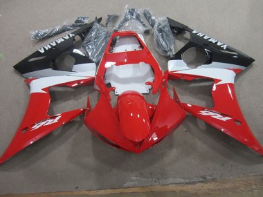 Beste R6 2003-2005 Verkleidungen - Rot Weiß Aufkleber