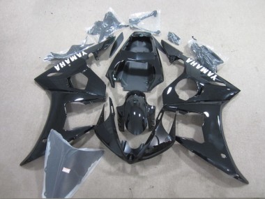 Beste R6 2003-2005 Verkleidungen - Schwarz Weiß Aufkleber