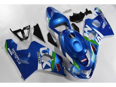 Beste GSXR 600 / 750 K4 2004-2005 Verkleidungen - Blau Weiß