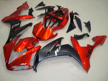 Beste R1 2004-2006 Verkleidungen - Rot Matt Schwarz