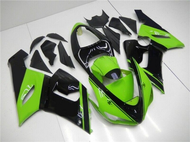 Beste ZX6R 2005-2006 Verkleidung - Grün Schwarz