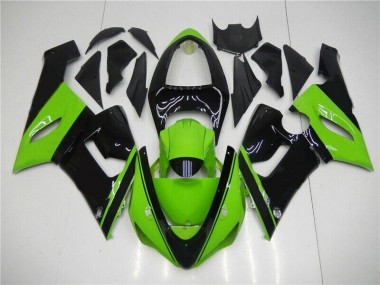 Beste ZX6R 2005-2006 Verkleidung - Grün Schwarz