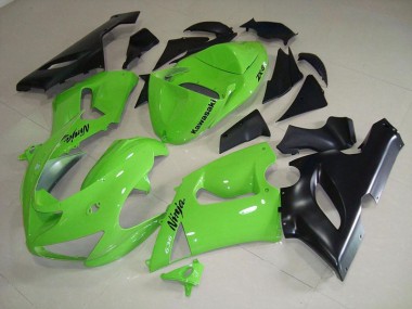 Beste ZX6R 2005-2006 Verkleidungen - Limetten Grün