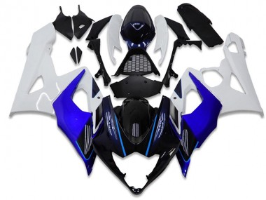 Beste GSXR 1000 K5 2005-2006 Verkleidungen & Plastik - Blau Weiß