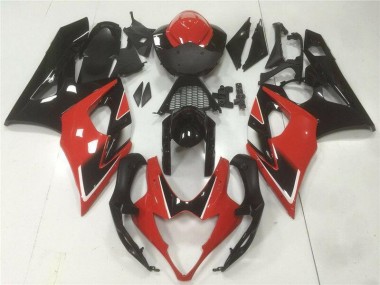 Beste GSXR 1000 K5 2005-2006 Vollverkleidung - Rot Schwarz