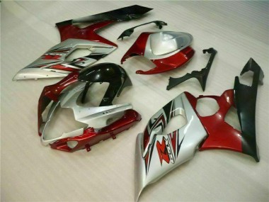 Beste GSXR 1000 K5 2005-2006 Verkleidung - Rot Weiß