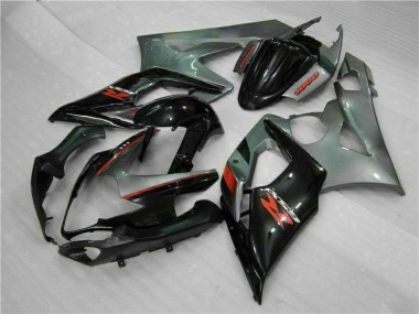 Beste GSXR 1000 K5 2005-2006 Vollverkleidung - Grau Schwarz