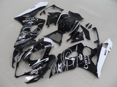 Beste GSXR 1000 K5 2005-2006 Verkleidungen - Schwarz Corona