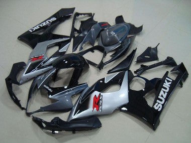 Beste GSXR 1000 K5 2005-2006 Verkleidungen - Grau Schwarz Silber