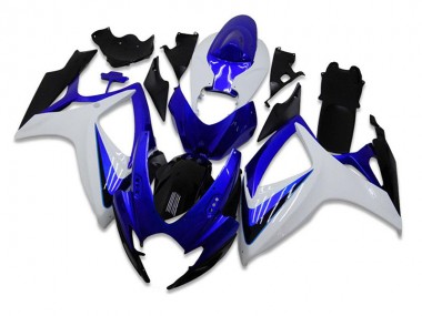 Beste GSXR 600 / 750 K6 2006-2007 Verkleidungen Komplett Sets - Blau Weiß