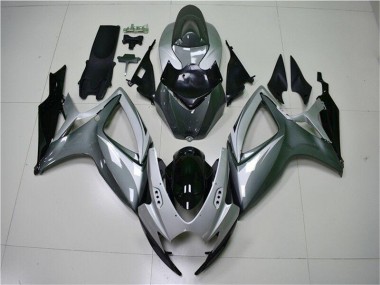 Beste GSXR 600 / 750 K6 2006-2007 Verkleidung - Silber Grau