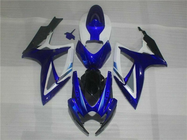 Beste GSXR 600 / 750 K6 2006-2007 Verkleidungen & Plastik - Blau Weiß
