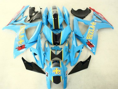 Beste GSXR 600 / 750 K6 2006-2007 Vollverkleidung - Blau Schwarz