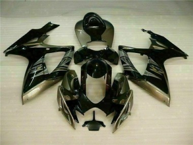 Beste GSXR 600 / 750 K6 2006-2007 Verkleidung - Schwarz Grau