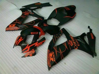Beste GSXR 600 / 750 K6 2006-2007 Verkleidungen Komplett Sets - Schwarz