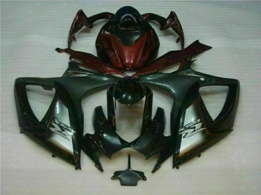 Beste GSXR 600 / 750 K6 2006-2007 Verkleidung - Schwarz Rot