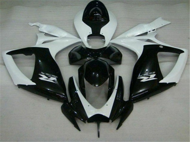 Beste GSXR 600 / 750 K6 2006-2007 Verkleidungen - Schwarz Weiß Beste GSXR 600 / 750 K6 2006-2007 Verkleidungen - Schwarz Weiß
