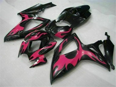 Beste GSXR 600 / 750 K6 2006-2007 Verkleidungen - Schwarz