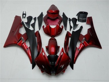 Beste R6 2006-2007 Verkleidung - Rot Schwarz