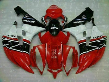 Beste R6 2006-2007 Motorrad Verkleidung - Rot Weiß