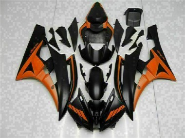 Beste R6 2006-2007 Verkleidungen - Orange Schwarz