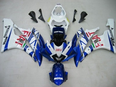 Beste R6 2006-2007 Verkleidungen - Blau Weiß Motul Rot Fiat
