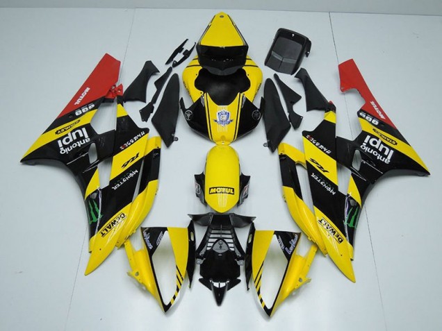 Beste R6 2006-2007 Verkleidungen - Gelb Schwarz Monster Beste R6 2006-2007 Verkleidungen - Gelb Schwarz Monster