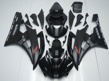 Beste R6 2006-2007 Verkleidungen - Matt Schwarz und Glänzendes Schwarz