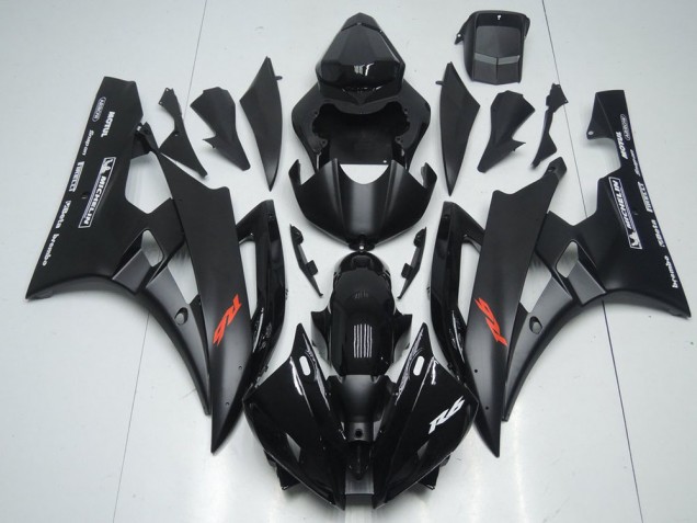 Beste R6 2006-2007 Verkleidungen - Matt Schwarz und Glänzendes Schwarz Beste R6 2006-2007 Verkleidungen - Matt Schwarz und Glänzendes Schwarz