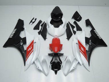 Beste R6 2006-2007 Verkleidungen - Weiß Rot Und Matt Schwarz