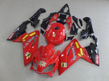 Beste RS 125 2006-2011 Verkleidungen - Rot und Schwarz