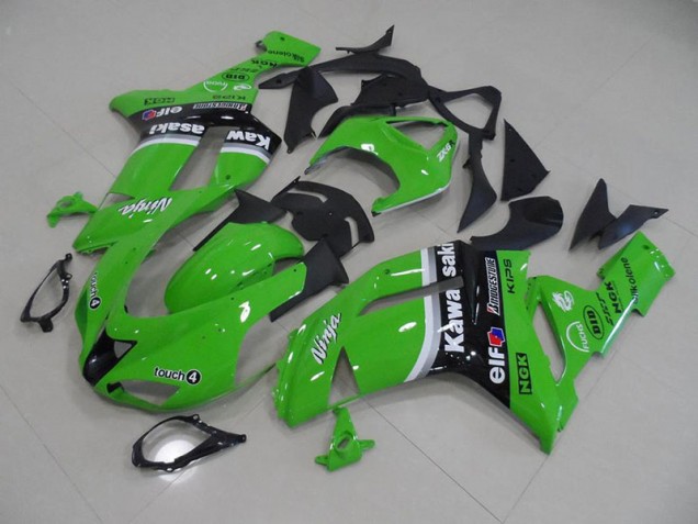 Beste ZX6R 2007-2008 Verkleidungen - Grün Pfeil Beste ZX6R 2007-2008 Verkleidungen - Grün Pfeil