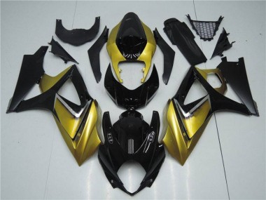 Beste GSXR 1000 K7 2007-2008 Verkleidung - Gold Schwarz