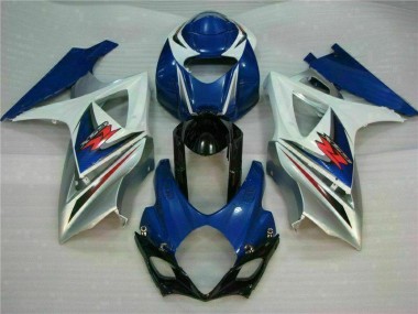 Beste GSXR 1000 K7 2007-2008 VollVerkleidungen & Plastik - Blau Weiß
