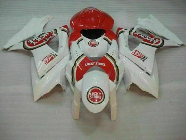 Beste GSXR 1000 K7 2007-2008 Verkleidungen - Rot Weiß