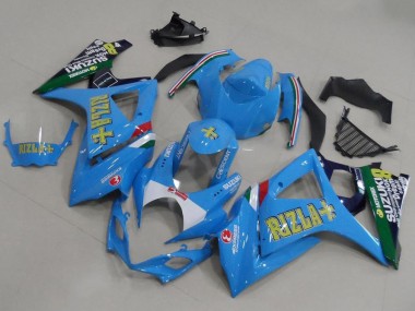 Beste GSXR 1000 K7 2007-2008 Verkleidungen - Hell blau Rizla
