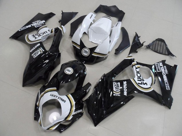 Beste GSXR 1000 K7 2007-2008 Verkleidungen - Schwarzer Lucky Strike Beste GSXR 1000 K7 2007-2008 Verkleidungen - Schwarzer Lucky Strike